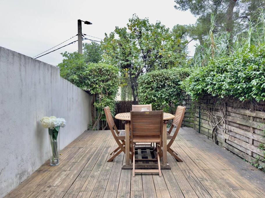Maison Au Calme 2 Chambres Terrasse Clim Parking Gratuit Montpellier Dış mekan fotoğraf